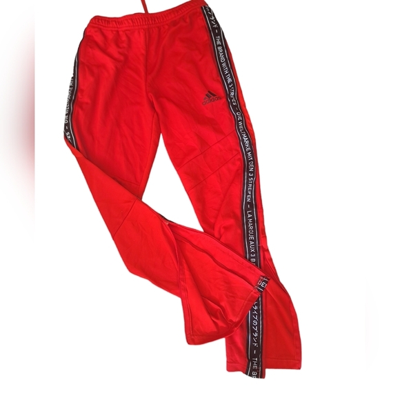 ADIDAS CLIMACOOL track pants The Brand With The 3 Stripe 4 Language Spellout - Picture 2 of 16